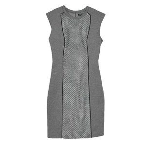 Armani Exchange Textured Front Panel Sleeveless Sheath Dress Size Small